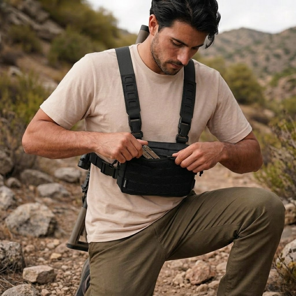 Chest Bag Lightweight Waterproof Nylon Pack - Field & Wild