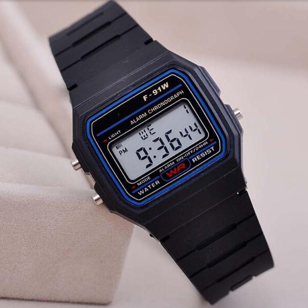 Digital Sports Watch with LED Display & Alarm Function