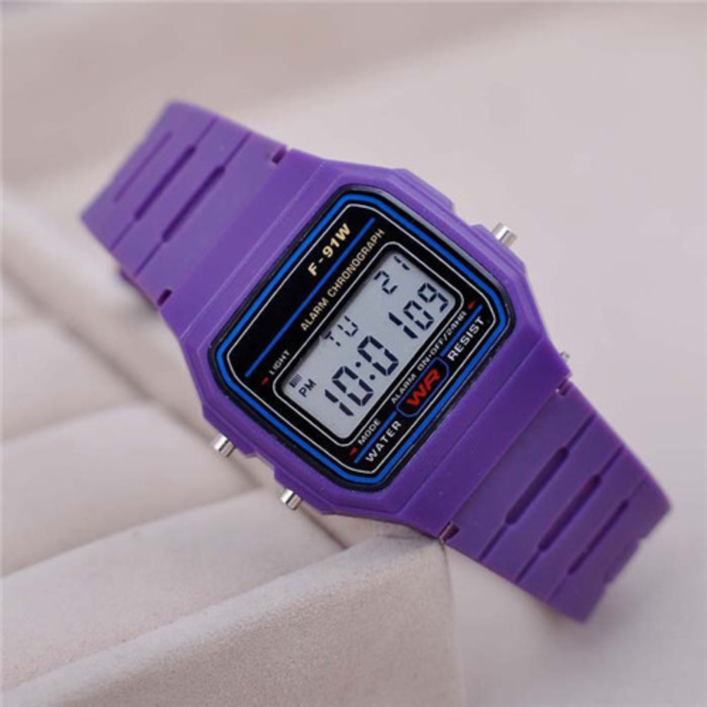Digital Sports Watch with LED Display & Alarm Function