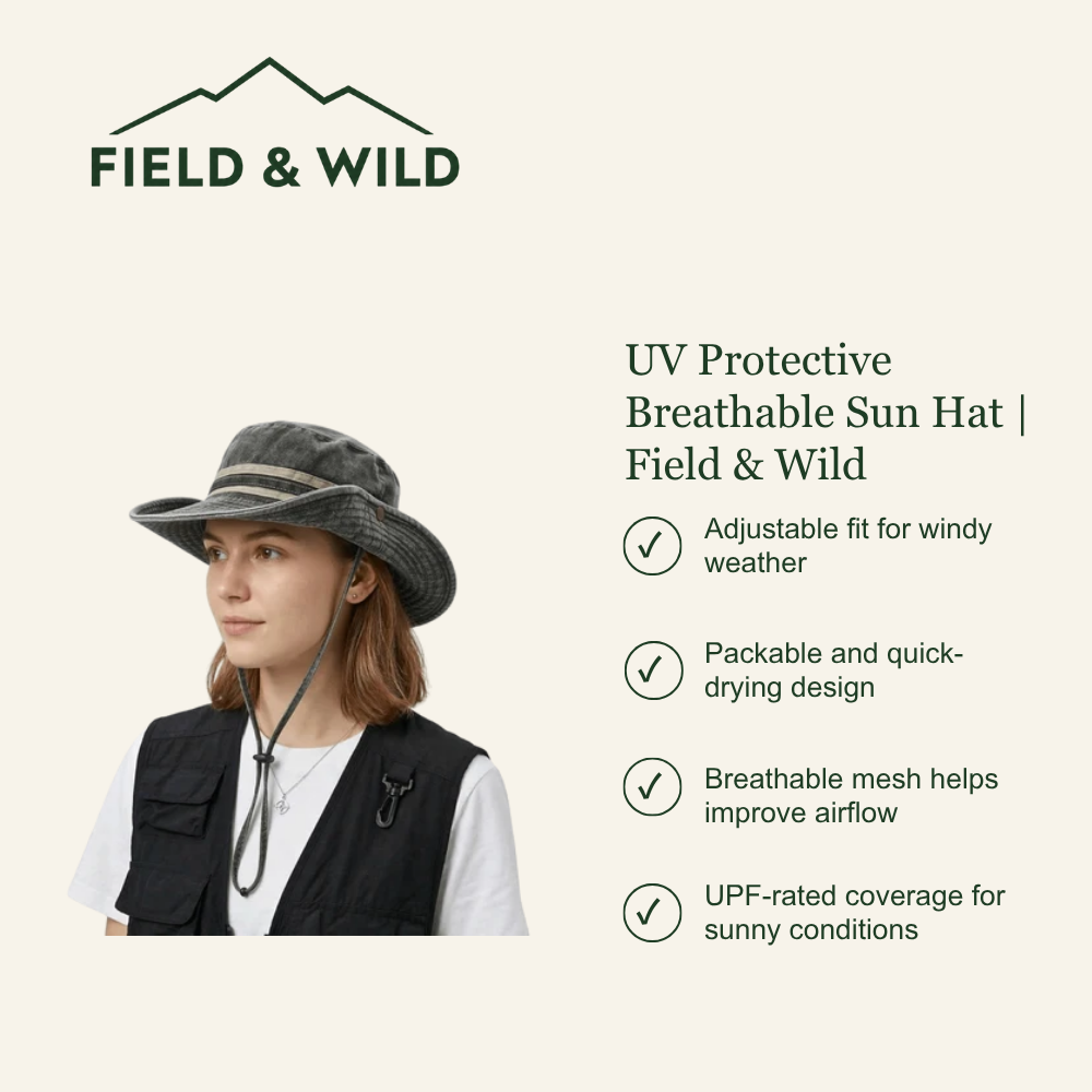 UV Protective Breathable Sun Hat - Field & Wild