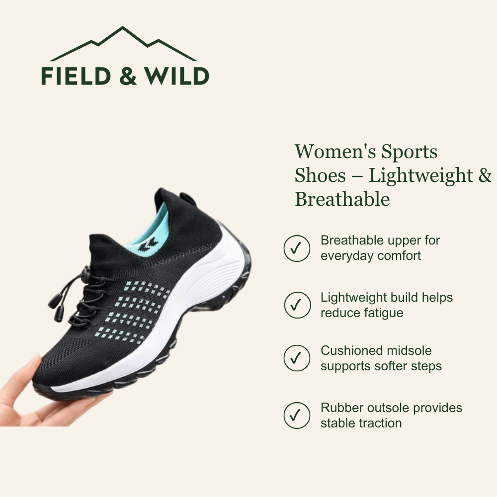 Women's Sports Shoes – Lightweight & Breathable - Field & Wild
