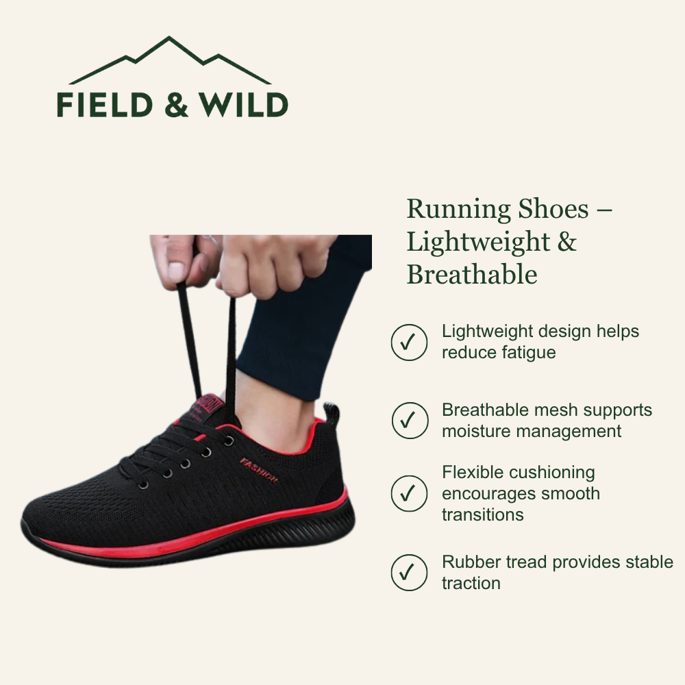 Running Shoes – Lightweight & Breathable - Field & Wild