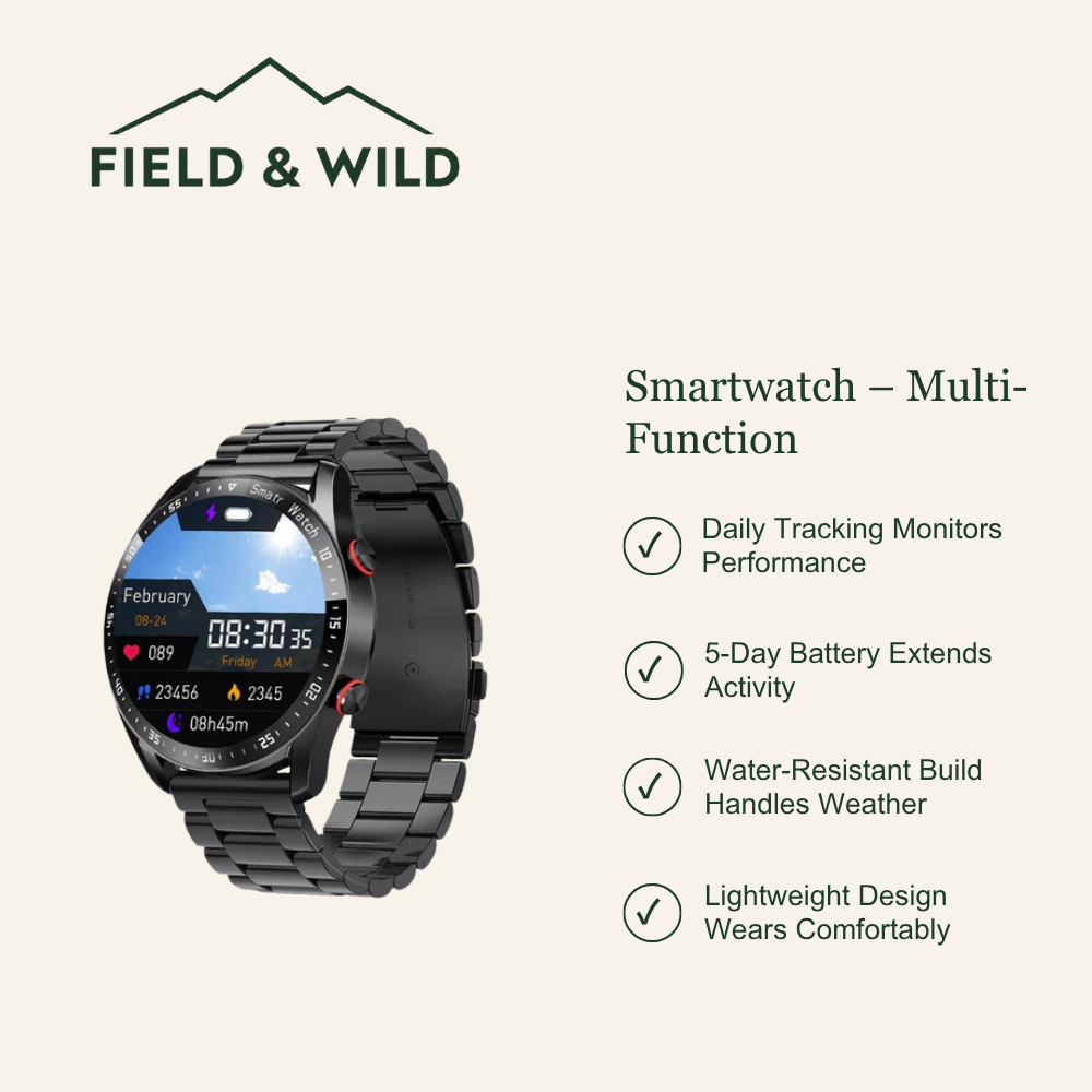 Water-Resistant Smartwatch with Activity & Sleep Tracking