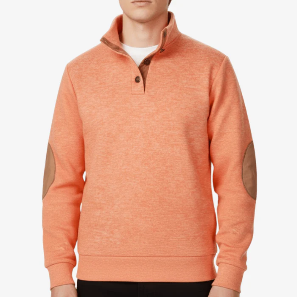 Warm Knitted Outdoor Sweater with Stand Collar