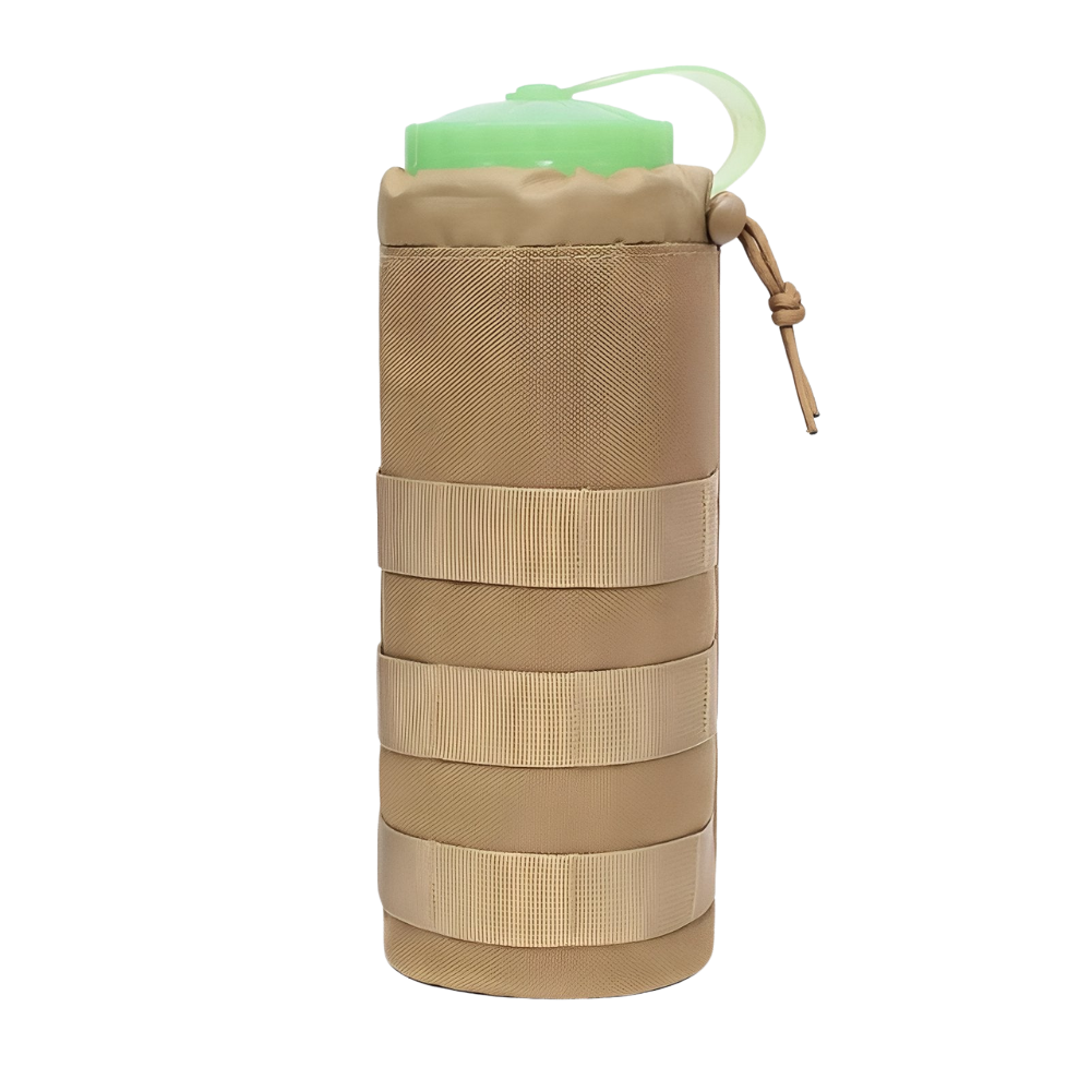 MOLLE Water Bottle Holder with Adjustable Drawcord