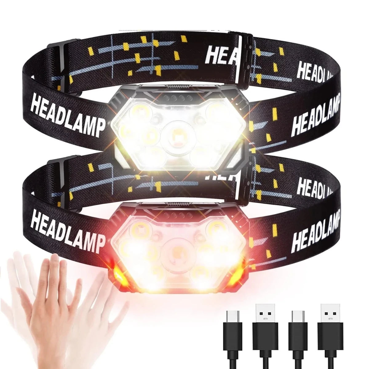 Head Torch USB-Rechargeable LED Sensor | Active Peaks-Field & Wild