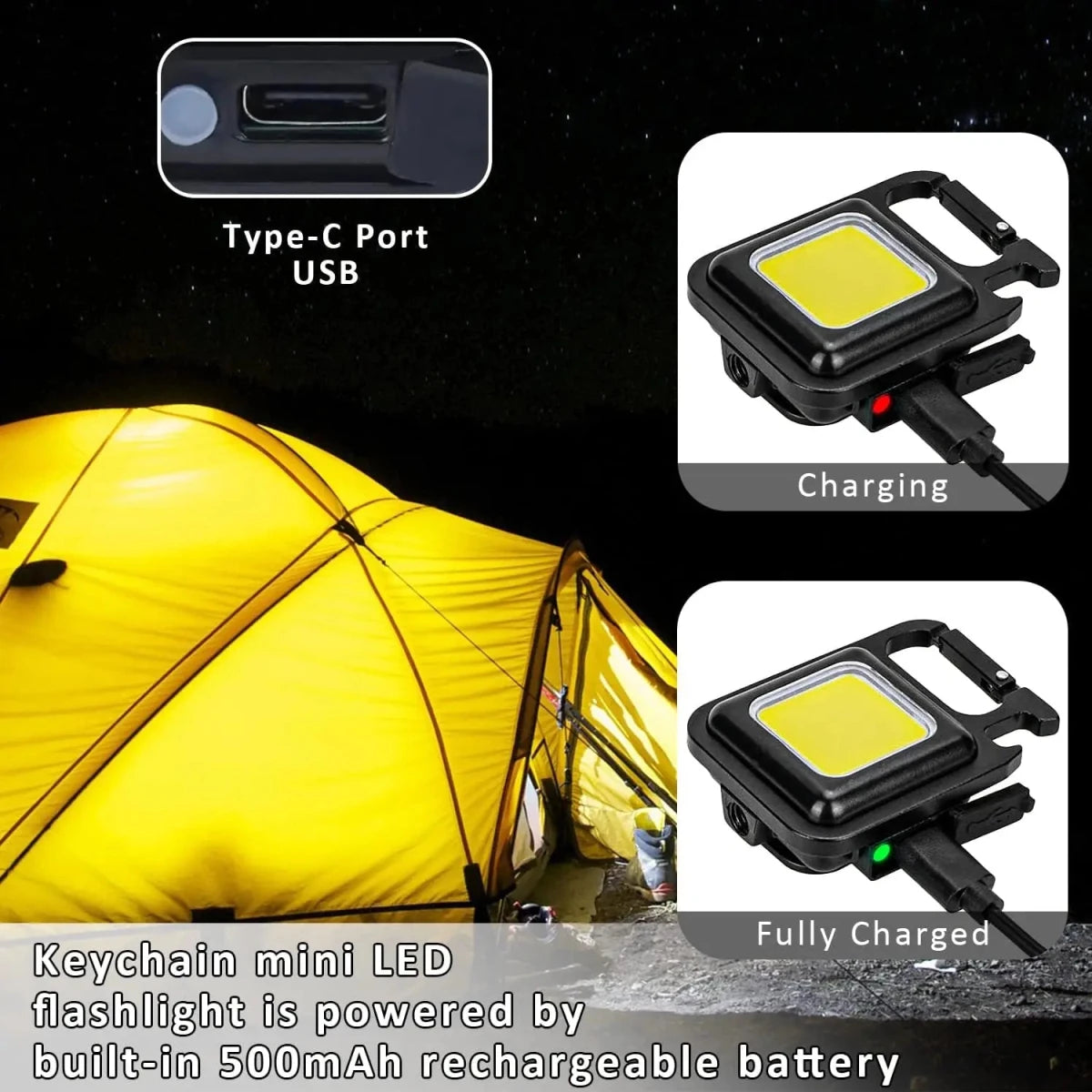 Work Light USB-Rechargeable Compact Waterproof | Active Peaks-Field & Wild