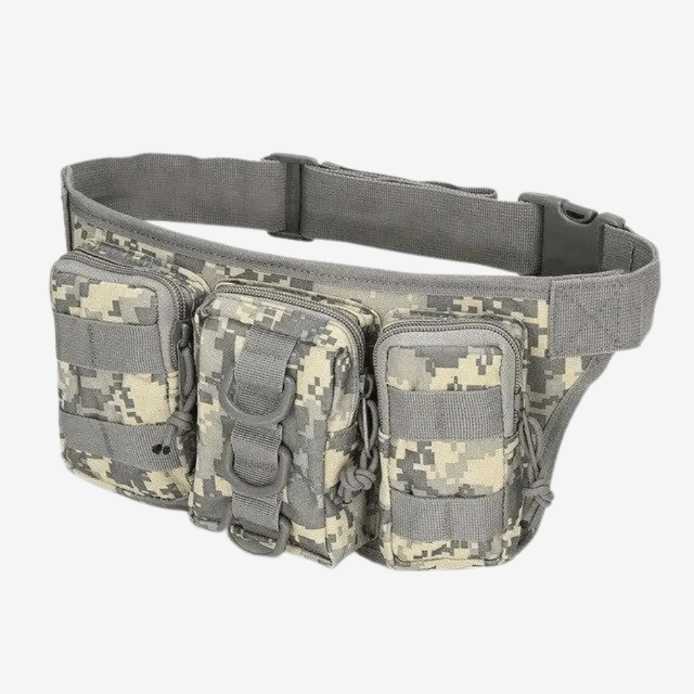 Tactical 5L Waist Pack with Zipped Compartments - Field & Wild-Field & Wild