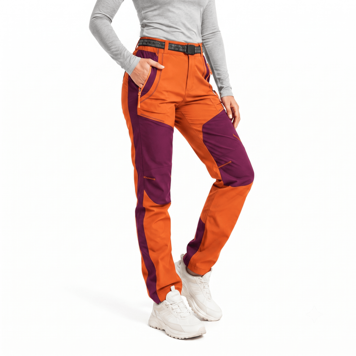 Women’s Water-Resistant Fleece-Lined Hiking Trousers-Field & Wild