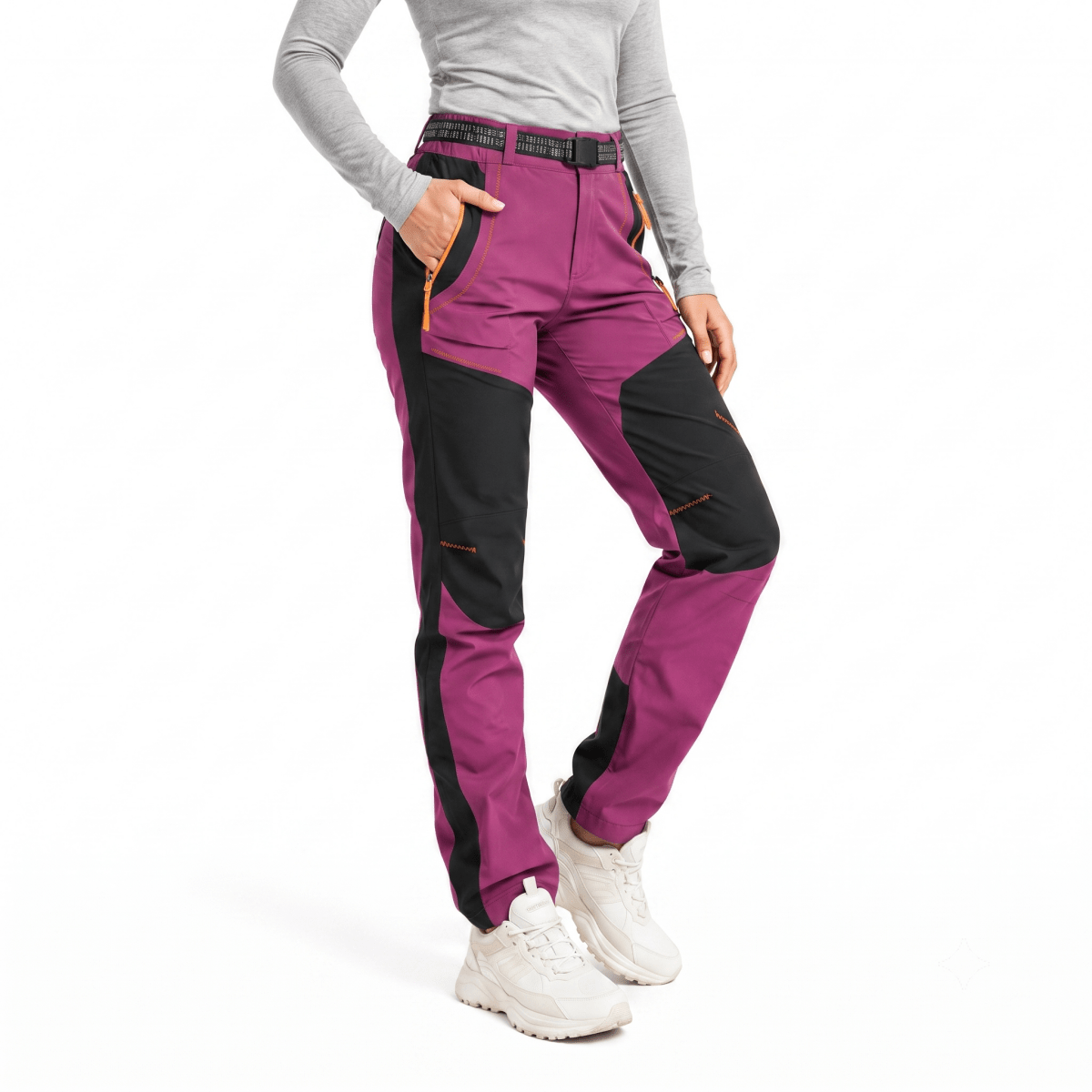 Women’s Water-Resistant Fleece-Lined Hiking Trousers-Field & Wild