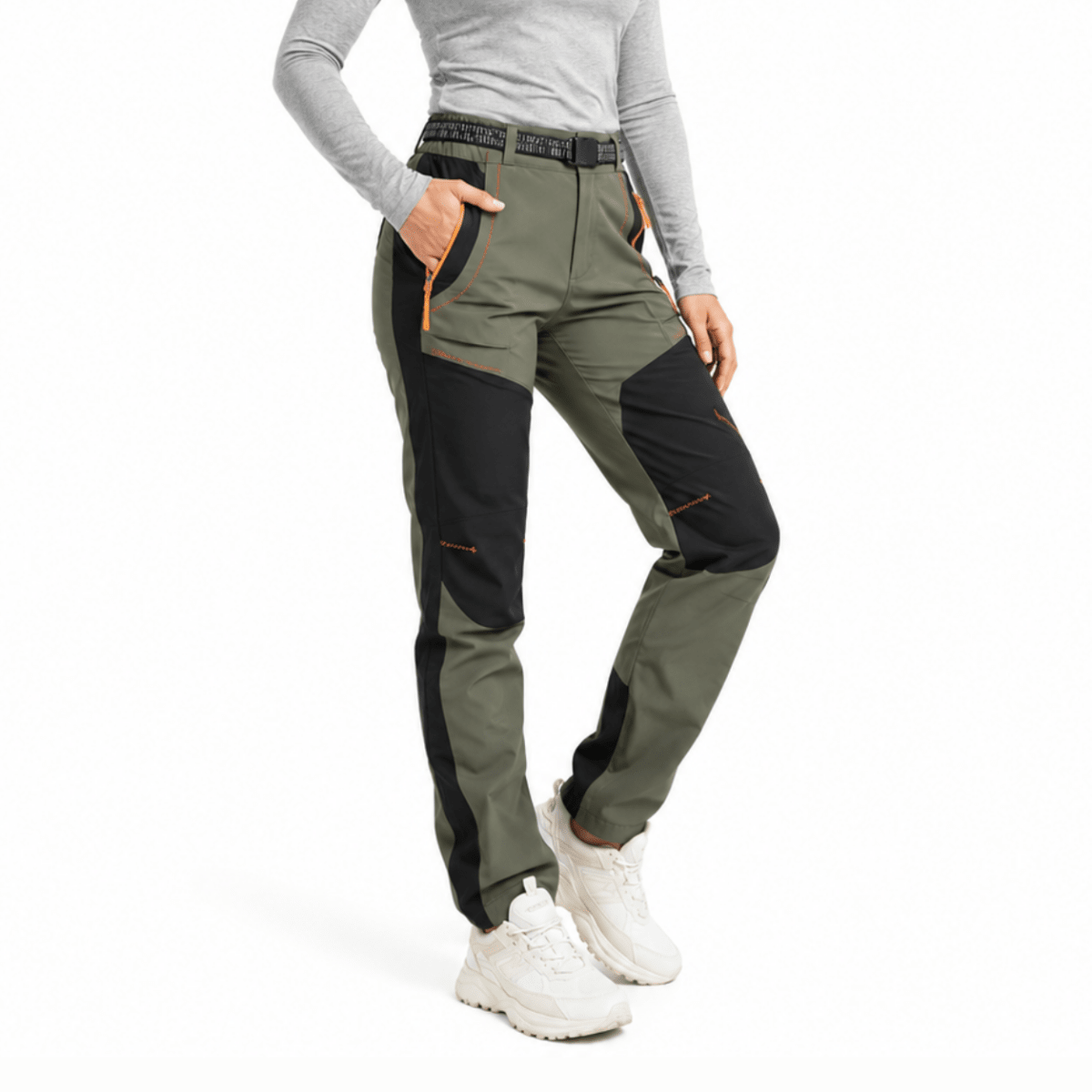 Women’s Water-Resistant Fleece-Lined Hiking Trousers-Field & Wild