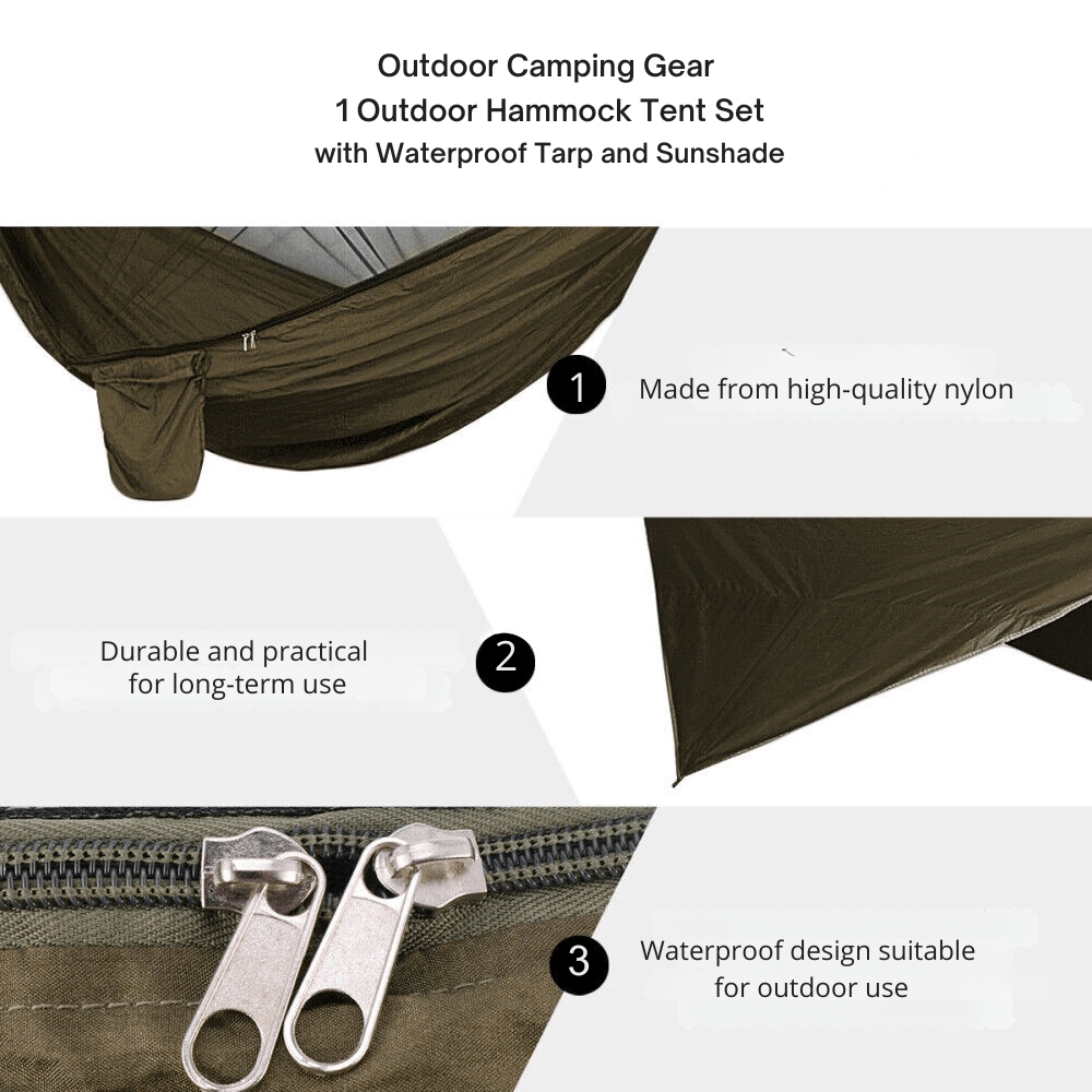 Lightweight Camping Hammock with Accessories | Active Peaks-Field & Wild