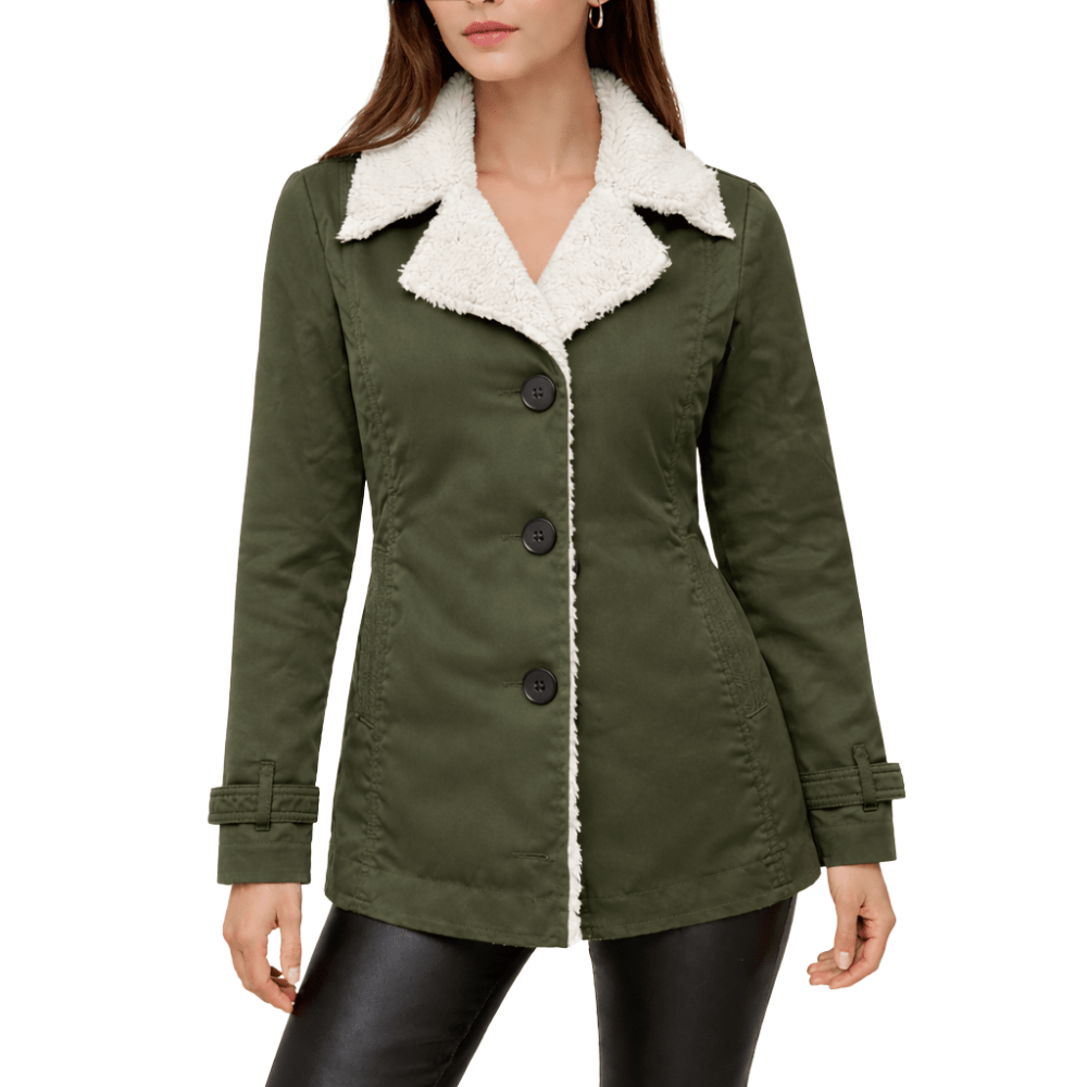 Shearling-Lined Insulated Parka Coat for Winter Outdoor Wear-Field & Wild