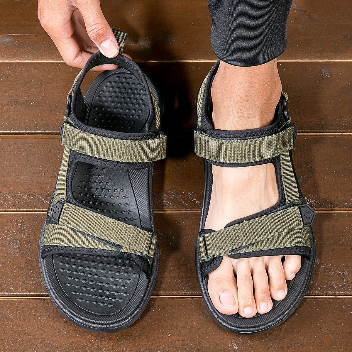 Men’s Breathable Anti-Slip Hiking Sandals with Open Toe-Field & Wild