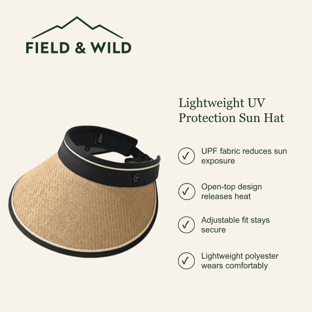 Lightweight UV Protection Sun Hat with Open-Top Design-Field & Wild