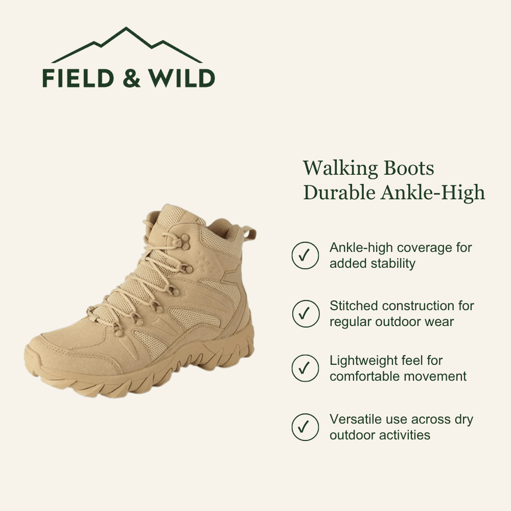 Walking Boots Durable Ankle-High - Field & Wild-Field & Wild