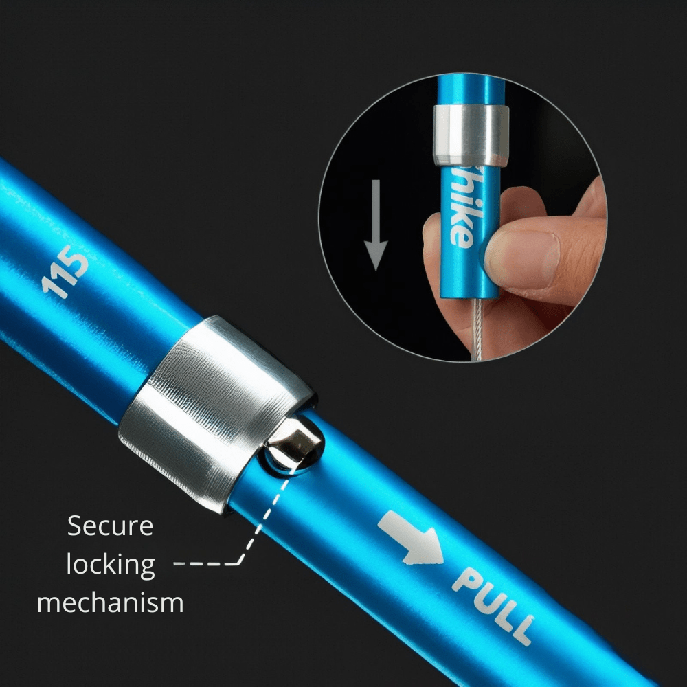 Adjustable Folding Trekking Poles with Lightweight Aluminium Design-Field & Wild