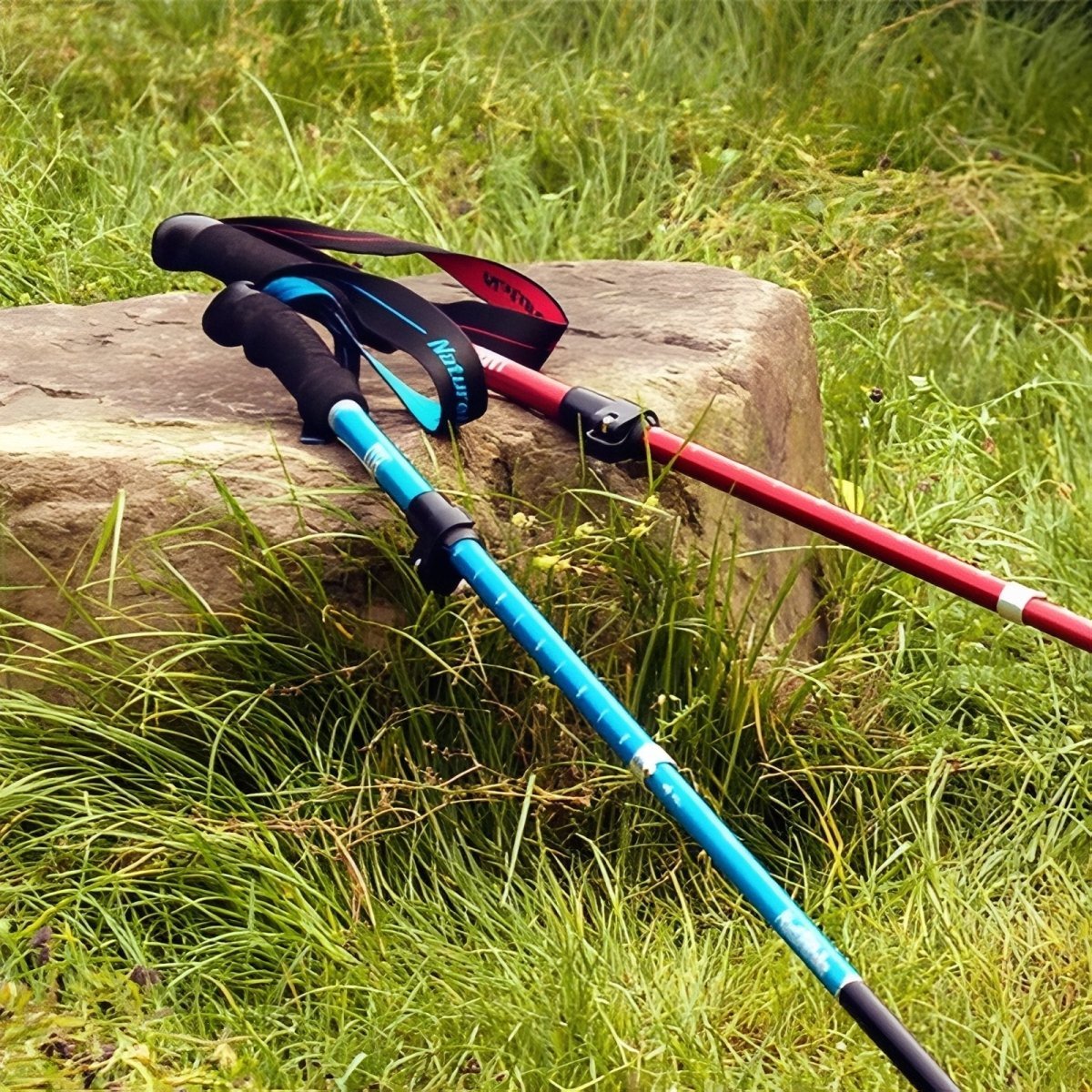 Adjustable Folding Trekking Poles with Lightweight Aluminium Design-Field & Wild