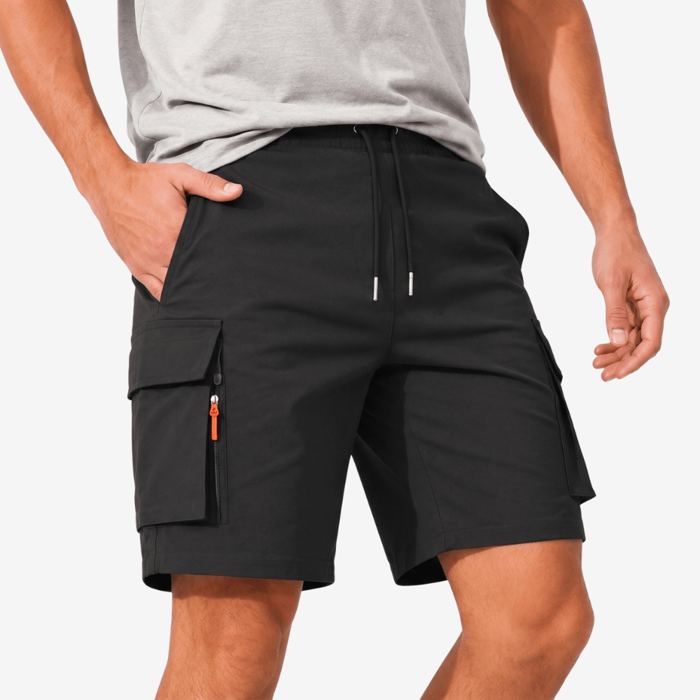 Men’s Lightweight Cargo Shorts with Secure Zip Pockets-Field & Wild