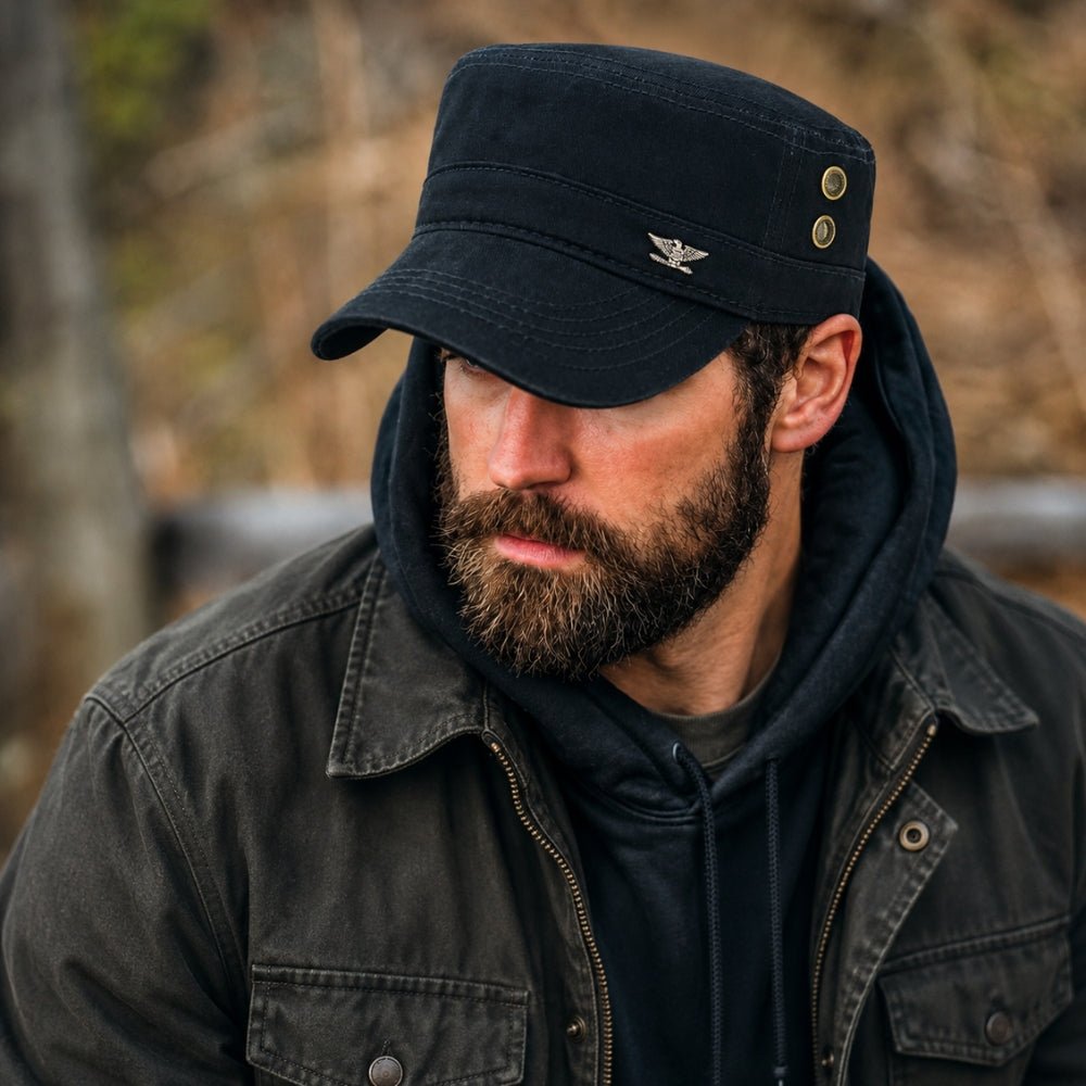 Adjustable Cotton Hiking Cap with Curved Sun Peak-Field & Wild