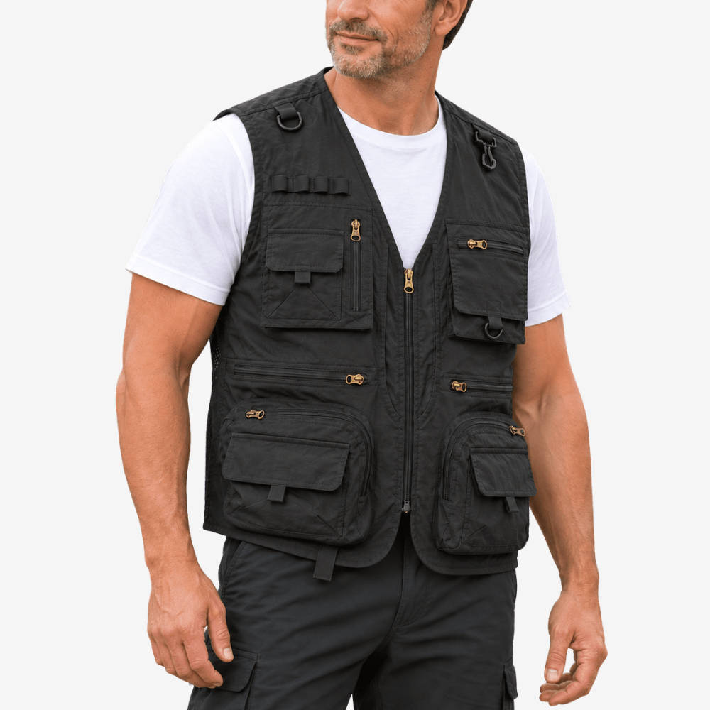 Lightweight Mesh Utility Vest with 14 Multi-Pocket Storage-Field & Wild