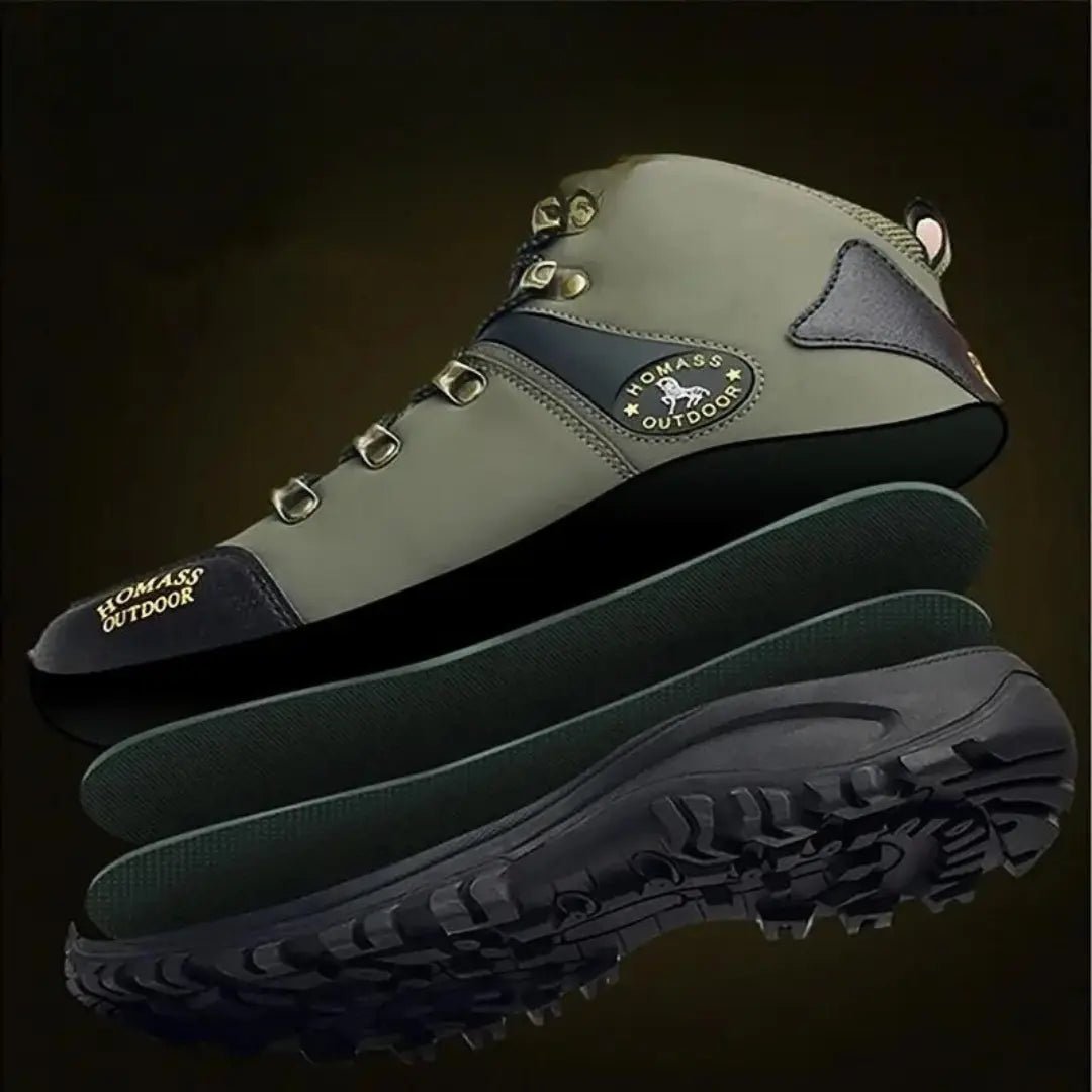Supportive Water-Resistant Hiking Boots with Grip Sole-Field & Wild