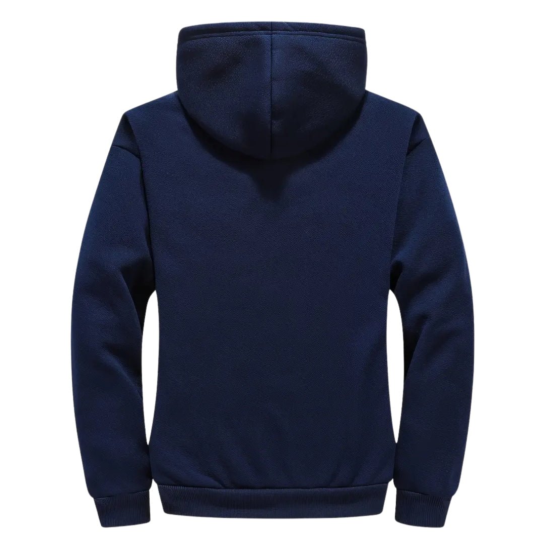 Men’s Sherpa-Lined Fleece Hoodie with Full Zip-Field & Wild