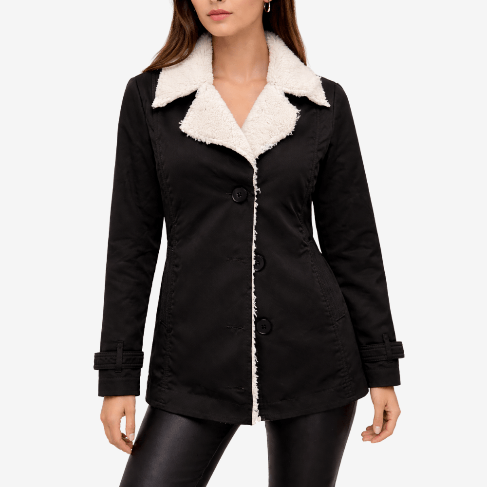 Shearling-Lined Insulated Parka Coat for Winter Outdoor Wear-Field & Wild