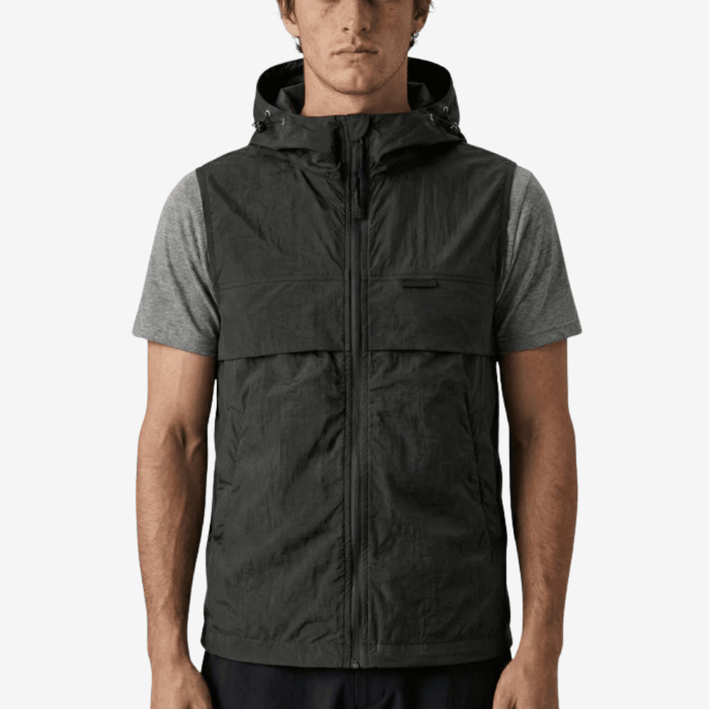 Lightweight Hooded Sleeveless Vest for Outdoor Walking-Field & Wild