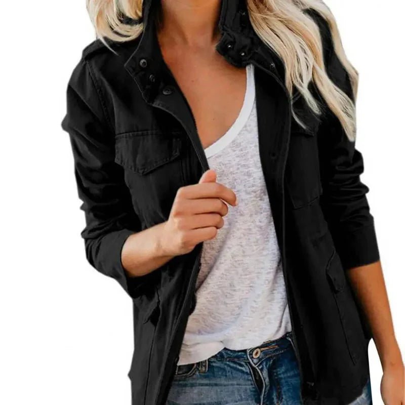 Women’s Windproof Walking Jacket with Adjustable Waist-Field & Wild