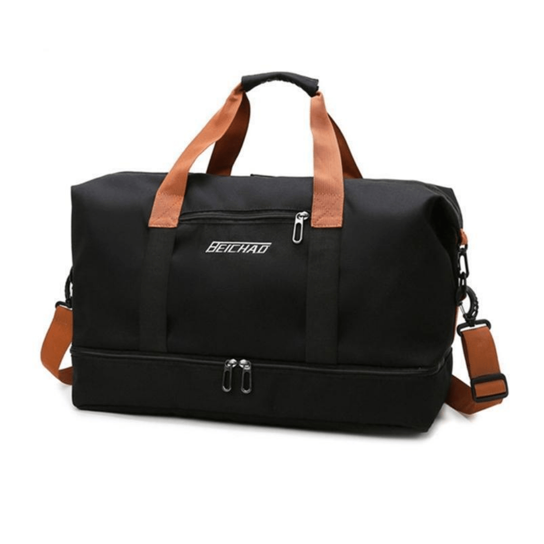 Water-Resistant Sports Travel Bag with Separate Shoe Compartment-Field & Wild