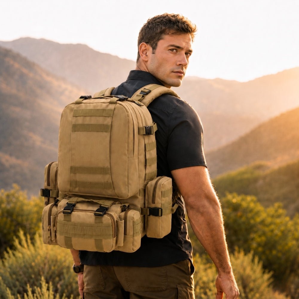 Water-Resistant and Rugged 50L Tactical Backpack-Field & Wild
