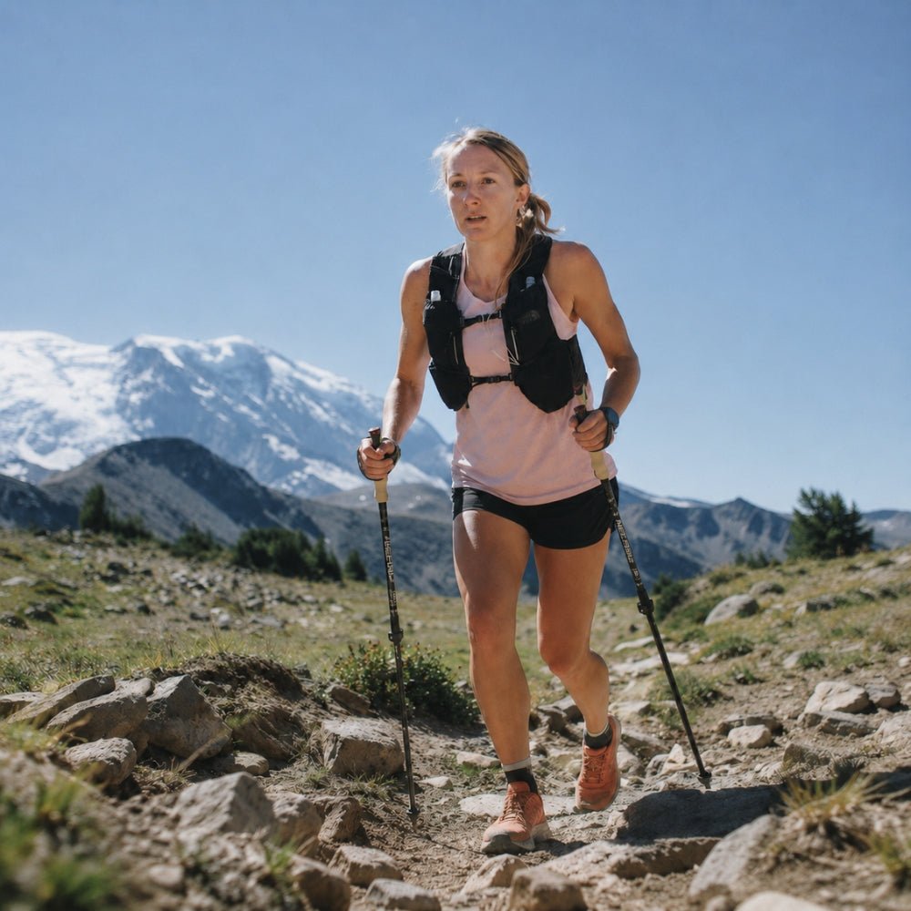 Shock-Absorbing Adjustable Trekking Pole with Aluminium Design-Field & Wild