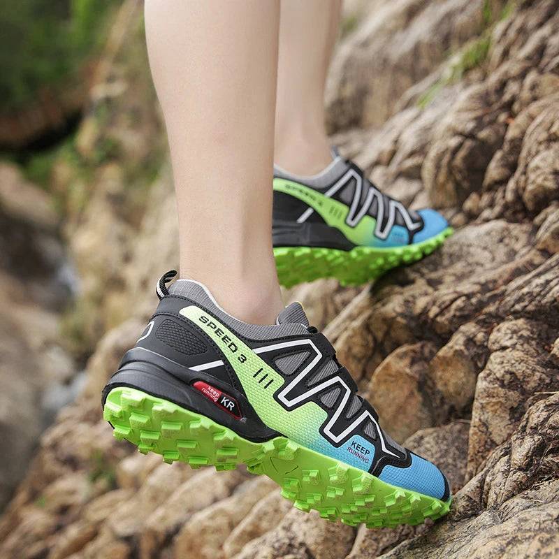 Rugged Non-Slip Hiking Shoes with Breathable Lace-Up Design-Field & Wild