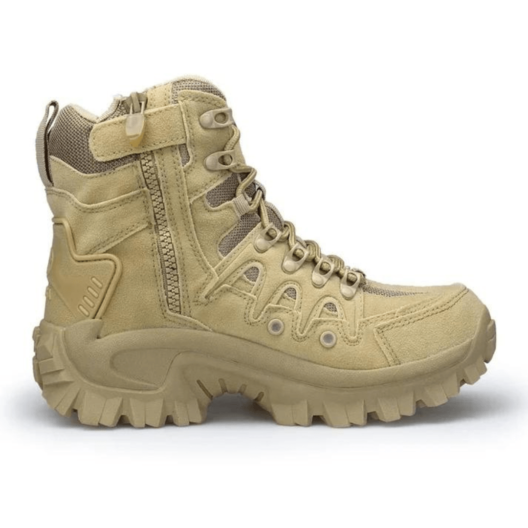 Waterproof Lightweight Hiking Boots with Lace-Up Zip Fastening-Field & Wild