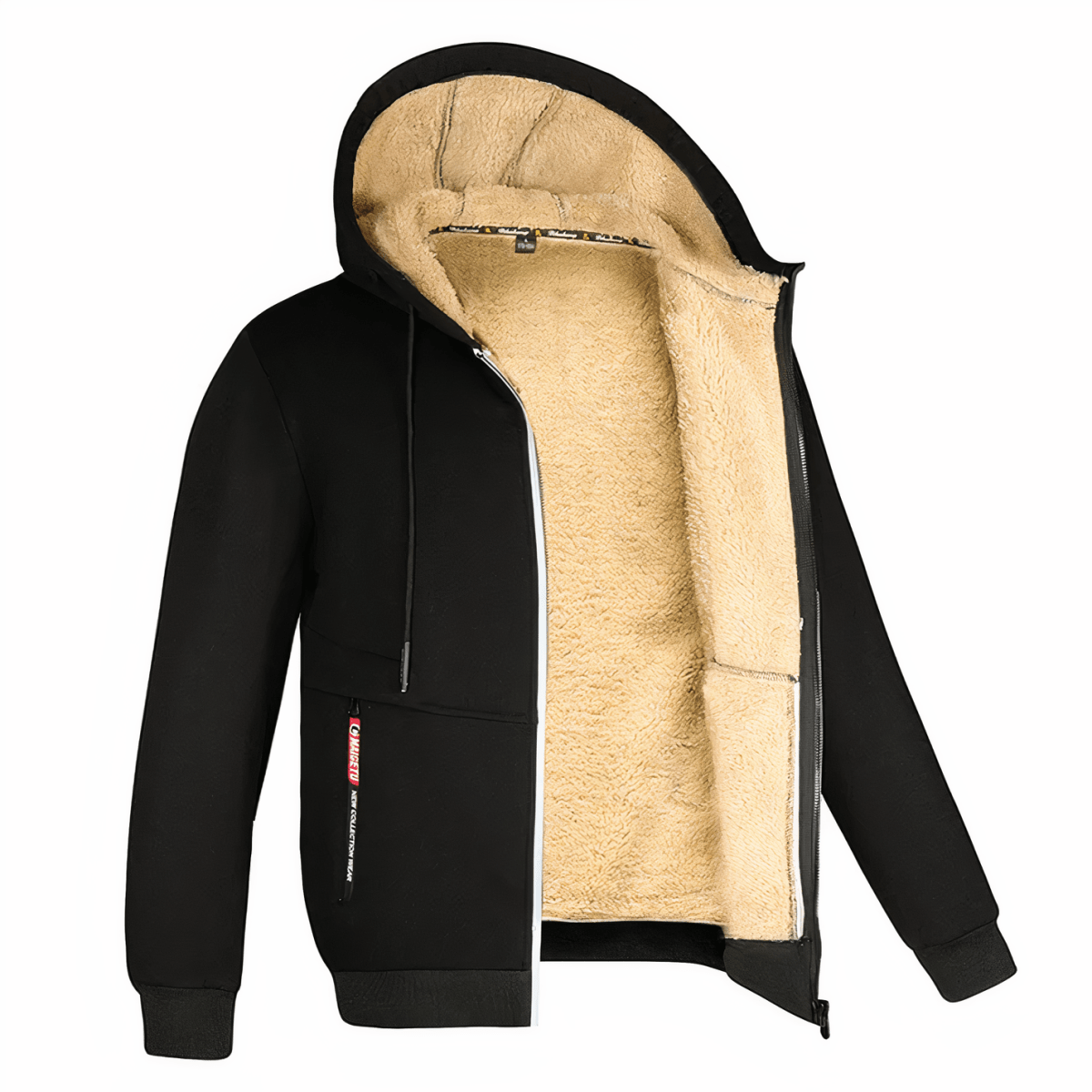 Men’s Hooded Outdoor Jacket with Fleece Lining-Field & Wild