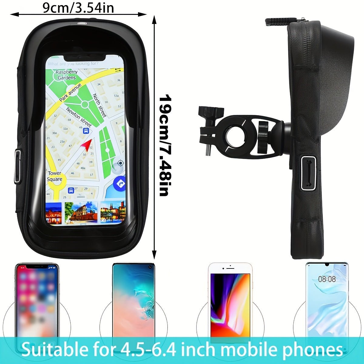 Waterproof Bike Phone Holder with 360° Rotating Mount-Field & Wild
