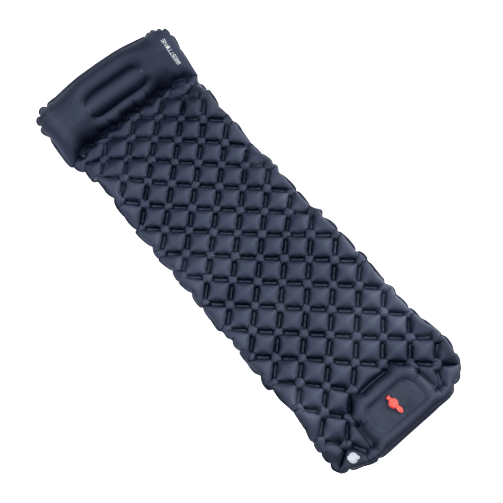 Inflatable Camping Sleeping Mat with Built-In Foot Pump-Field & Wild
