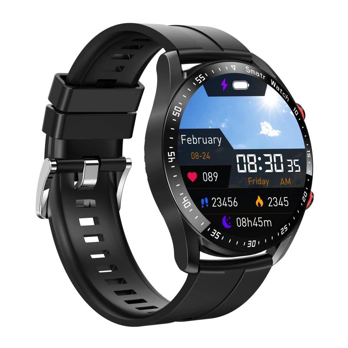 Water-Resistant Smartwatch with Activity & Sleep Tracking-Field & Wild