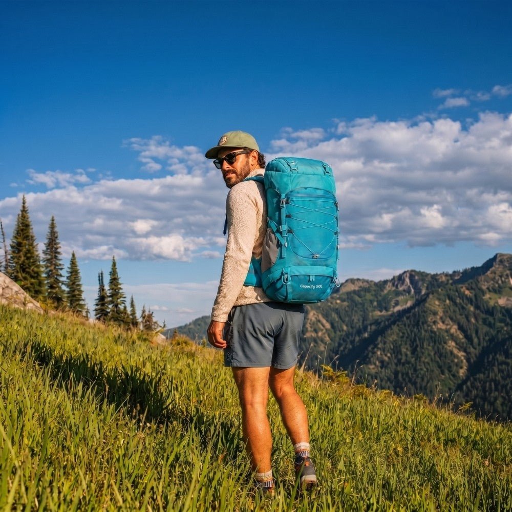 ActivePeaks Durable Trekking Backpack with 50L Capacity-Field & Wild