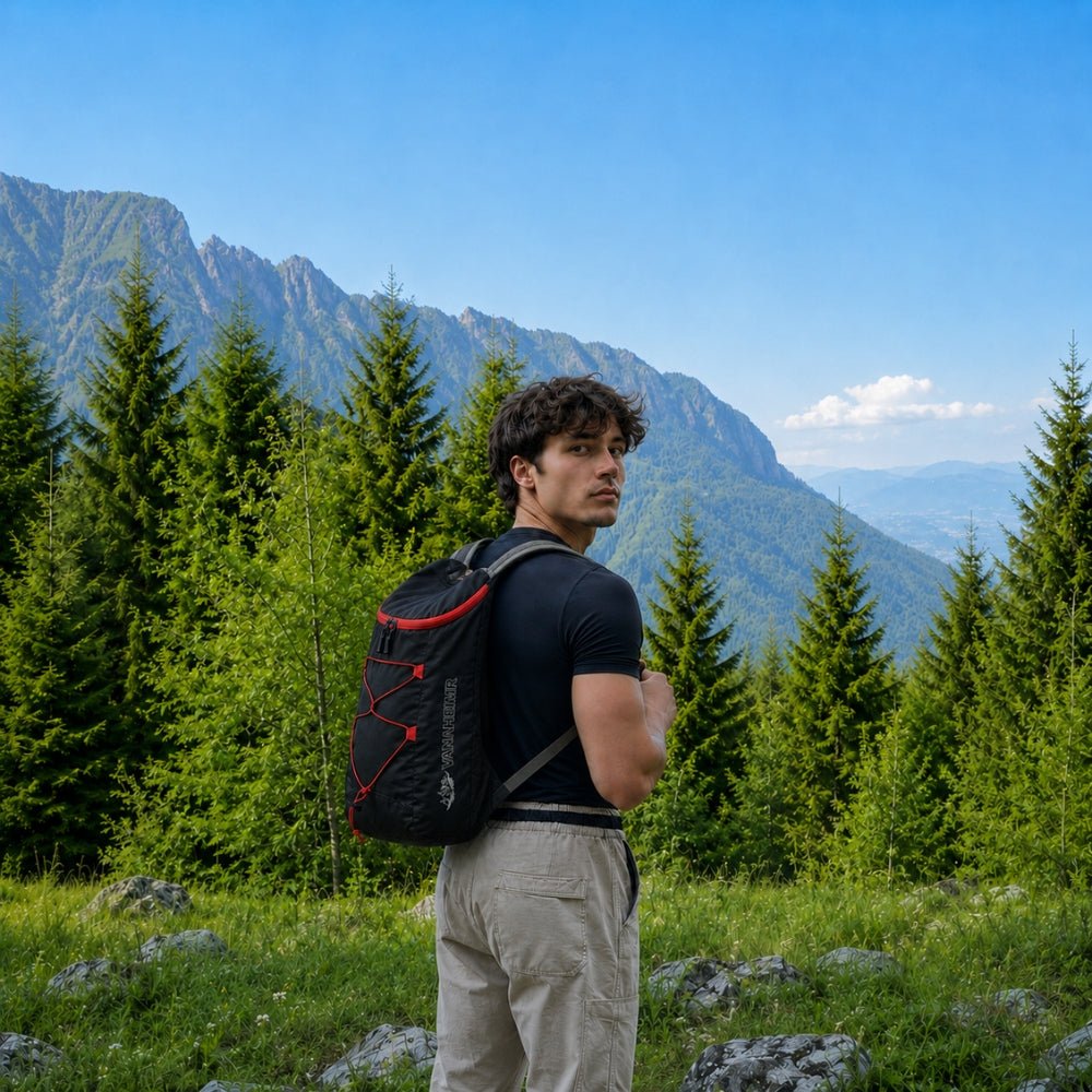 Lightweight Water-Resistant Foldable Backpack – 20L Capacity-Field & Wild