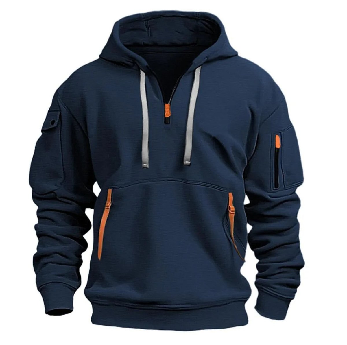 Breathable Half-Zip Hoodie for Outdoor Walking & Layering-Field & Wild