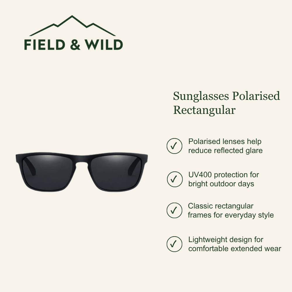 Sunglasses Polarised Rectangular - Field & Wild-Field & Wild
