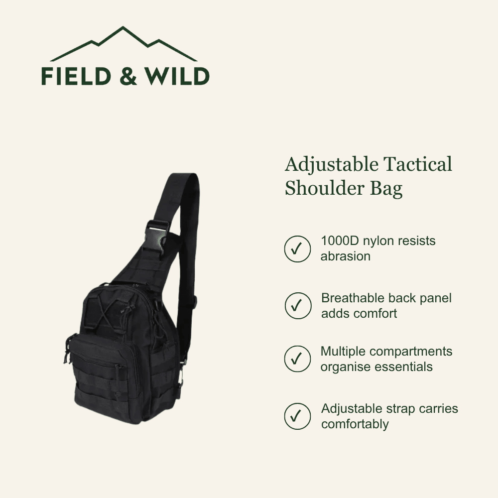 Compact Tactical Shoulder Bag with Adjustable Strap-Field & Wild
