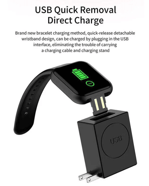 Smart Fitness Watch with Heart Rate Tracking & IP67 Waterproof Design-Field & Wild