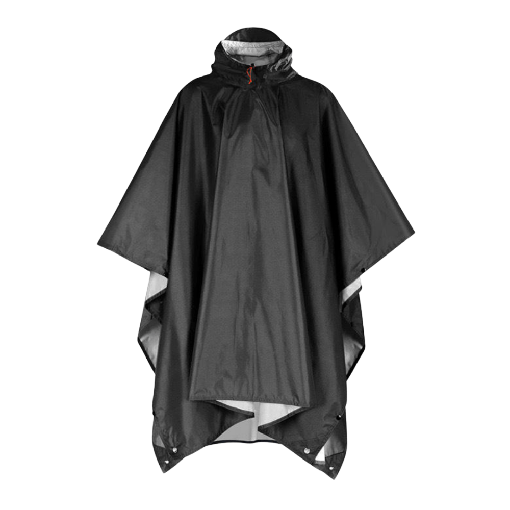 Foldable Waterproof Hiking Poncho with Adjustable Hood-Field & Wild