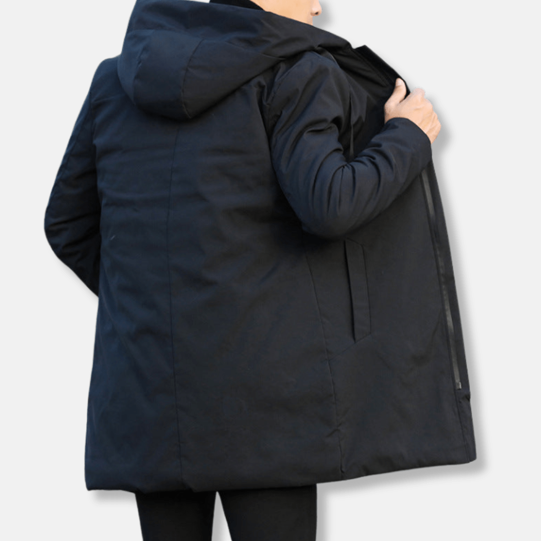 Men’s Hooded Quilted Winter Coat with Insulated Padding-Field & Wild
