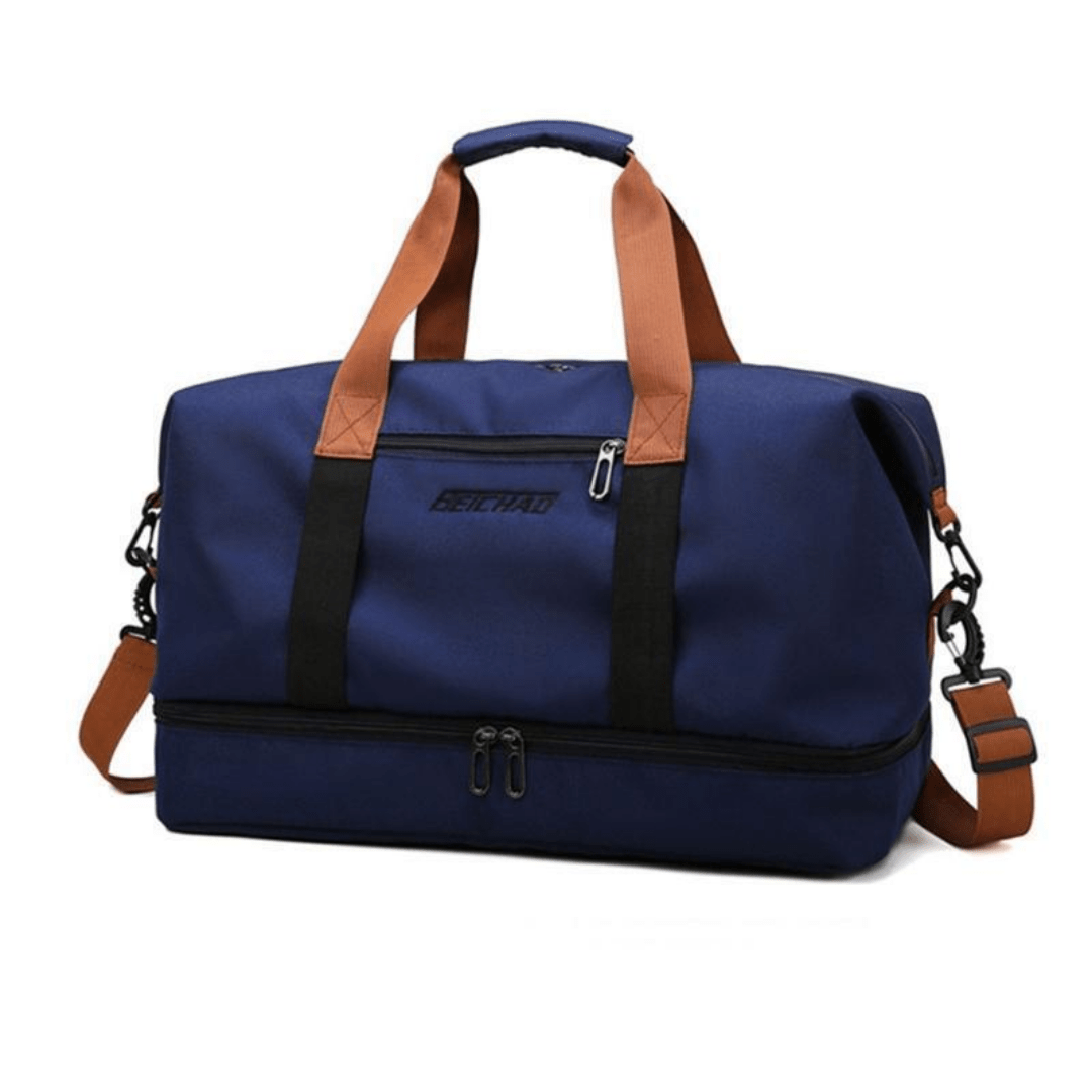 Water-Resistant Sports Travel Bag with Separate Shoe Compartment-Field & Wild