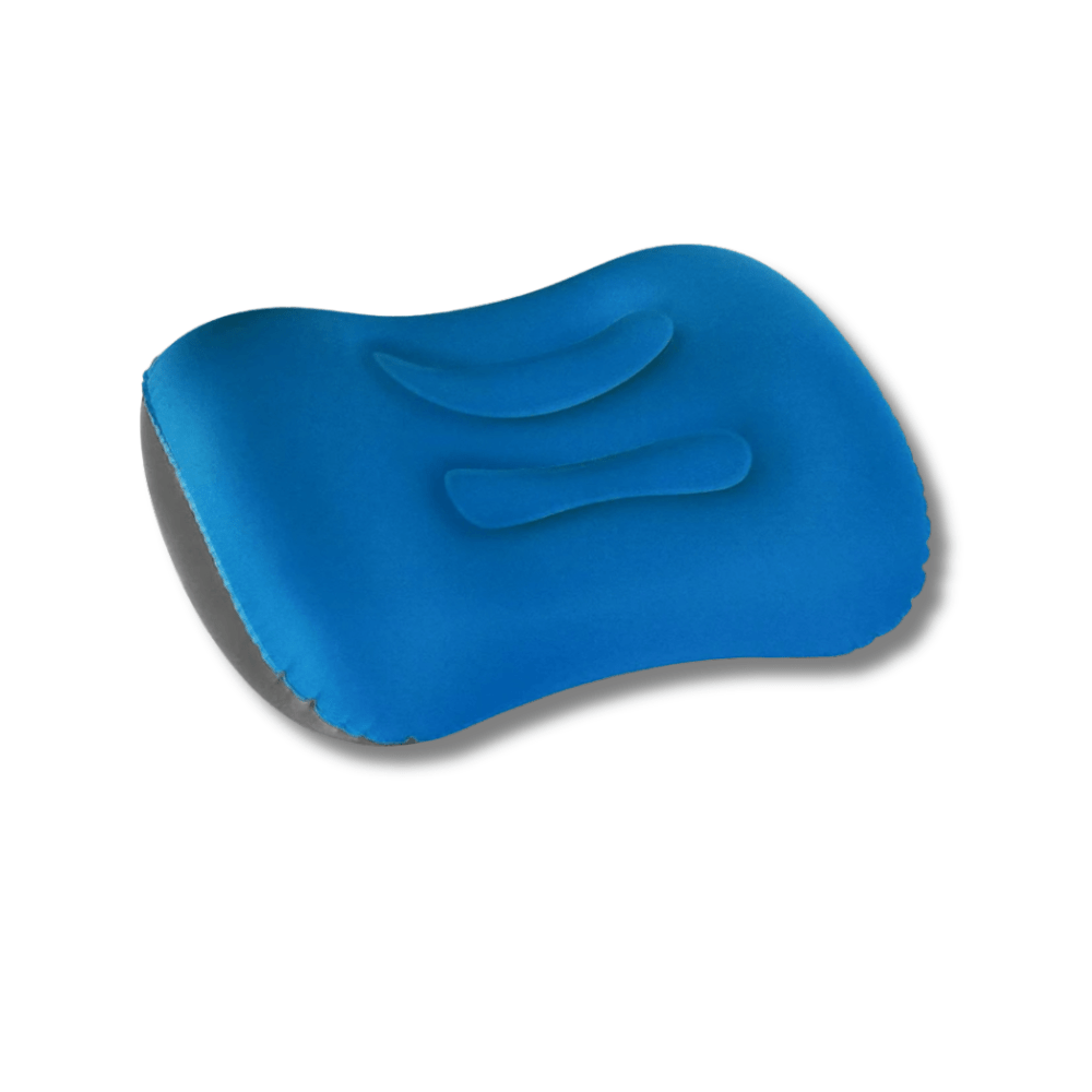 Compact Inflatable Camping Pillow with Ergonomic Neck Support-Field & Wild