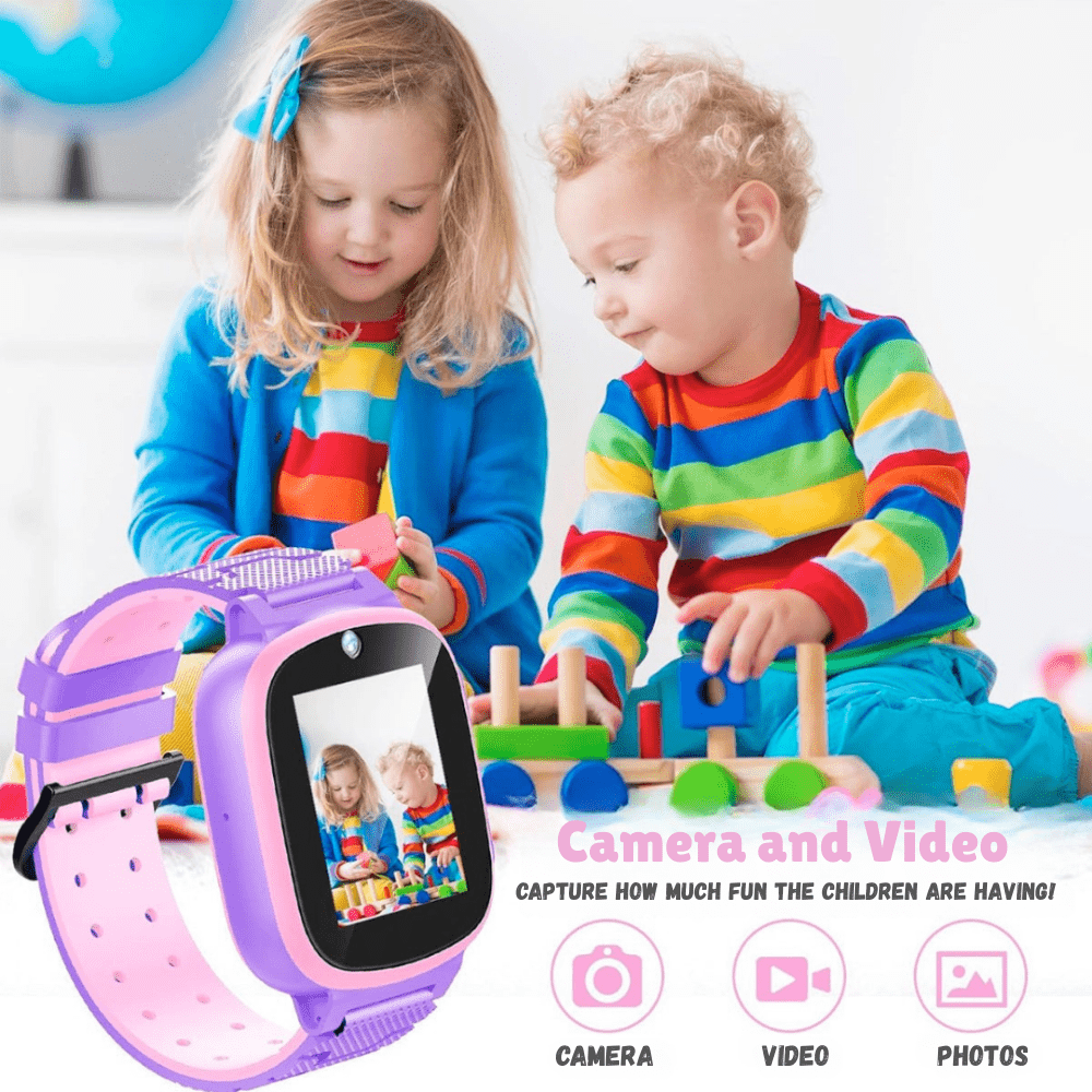 Children’s Water-Resistant Smartwatch with School Mode-Field & Wild